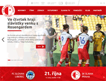 Tablet Screenshot of old.slavia.cz